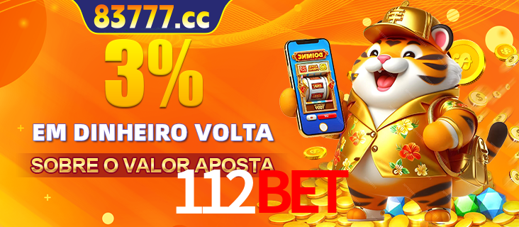 Promoção para baixar e instalar o aplicativo do cassino 112BET. O banner oferece uma recompensa de R1aR1aR8, com a imagem de uma cobra sobre moedas de ouro.