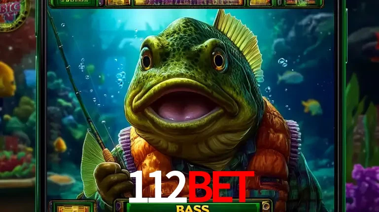 Personagem de peixe pescador do popular jogo de slot com tema de pescaria, uma das emocionantes opções de caça-níqueis para jogar e ganhar no cassino 112BET.